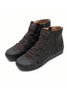 Women Lether Fall Flat Heel PU Boots