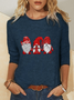 Plus size Casual Christmas Shirts & Tops