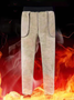 Men's Thermal Fleece Jogger Pants Sherpa Lined Sweatpants Winter Warm Thick Track Pants
