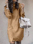Casual Acrylic Knitting Dress