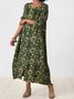 Floral Casual Loosen Dresses