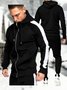 Men's Zipper Hooded Casual Sport Suits