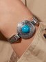 Alloy Vintage Round Turquoise Bracelet