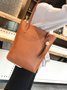 Casual Plain Tassel Shoulder Bag Messenger Bag 3 Pieces