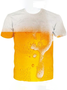 3D Digital Abstract Painting Print Street Fashion Men's Sports short sleeve T-shirt