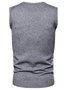 Men's Plain Warm Sweater Base Vest