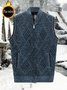 Men's Plain And Velvet Warm Sweater Vest