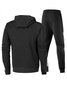 Men's Sports And Leisure Hooded Sweater Two-piece Suit