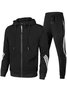 Men's Sports And Leisure Hooded Sweater Two-piece Suit