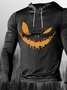 Casual and comfortable 3D personalized smiley print hooded sweater
