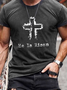 Casual Sports Cross 3D Digital Print T-Shirt