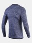Men's Quick Dry Breathable Stretch Fitness Round Neck Long Sleeve Tee