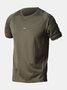 Men's Outdoor Breathable Quick Dry Quick Cooling Tactical Round Neck Tee
