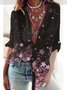 Floral Loosen Casual Shirts & Tops