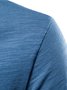 Cotton Casual V-Neck Short Sleeve T-Shirt Men's