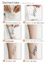 Men's And Women's Flower Arm Waterproof Tattoo Stickers