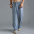 Solid Color Casual Cotton Linen Trousers