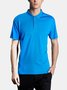 Men's Breathable Quick Dry Lapel Short Sleeve Polo Shirt