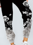 Casual Fashion Printed Lace-Up Track Pants