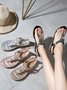 Women's Rhinestone Thong Resort Sandals