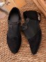 Elegant Rhinestone Mesh Stitching Pointed Toe Shoes