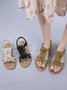 3D Floral Vacation Flat Sandals