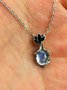 Vintage Alloy Opalum Moonstone Necklace