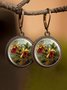 Time Stone Floral Earrings