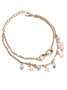 Beach Vacation Pearl Star Anklet