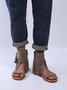 Vintage Fringe Bohemian Thong Sandals