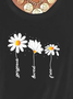 Floral Loosen Casual Short Sleeve T-Shirt