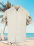 Coconut Tree Short Sleeve Shirt Collar Short Sleeve Shirt