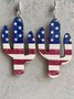 Independence Day Star Flag Earrings
