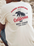 Men's Surf Resort Coconut Tree Print Short Sleeve Tee