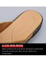Solid Color Cross Strap Casual Slippers