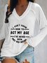 Women's Top T shirt Tee Graphic Print Long Sleeve V Neck Streetwear Daily Going out Summer Fall Casual Tunic T-Shirt