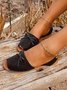 Bow Simple Fish Mouth Sandals