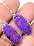 Bohemian Resort Purple Gemstone Earrings