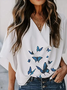 Butterfly Short sleeve Casual Tops