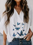 Butterfly Short sleeve Casual Tops