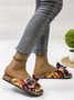Beach Comfort Casual Gradient Bow Flat Slippers