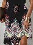 Ethnic Halter Casual A-Line Dresses