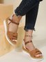 Knotted Strap Contrast Espadrille Sandals