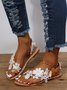 Women's Lace Romantic Flower Decorative Summer Wedding Sandals