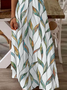 Women Printed Casual Square Neck Short Sleeve Maxi Dress
