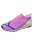Women's Vacation Thick Sole Color Blocking Fly Woven Mesh Slip-On Sneakers Lazy Casual Shoes 2022