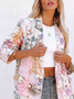 Casual Floral Autumn Natural Best Sell Long sleeve Regular H-Line Regular Blazer for Women