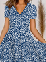Casual Floral Summer Micro-Elasticity Daily Loose Midi Best Sell Dresses for Women