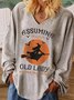 Halloween Text Letters Casual Top