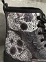 Women Halloween All Season Party Printing PU Best Sell Pu Windproof Classic Boots Boots